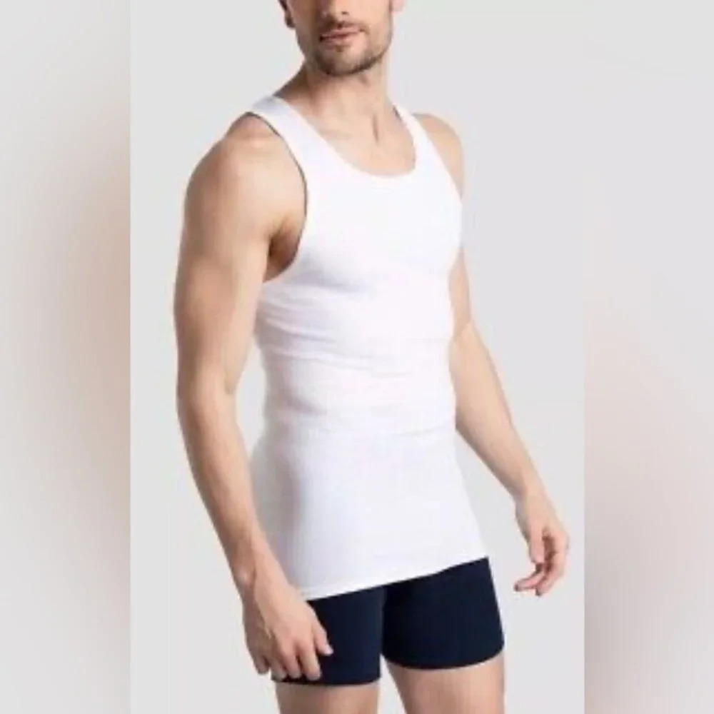 NNT 6 x Fruit of The Loom cotton comfortable fitted sleeveless tank top L